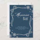 Wintercoquette "Momosa" Mimosa Bar signieren Einladung (Vorderseite)