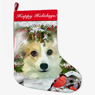 Wintercorgi-Feiertag Großer Weihnachtsstrumpf