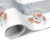 WinterCorgi Geschenkpapier (Rolleneckpunkt)