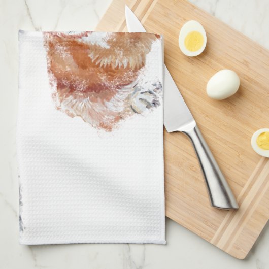 WinterCorgi Küchentuch (Viertel Falte)