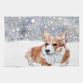 WinterCorgi Küchentuch (Horizontal)