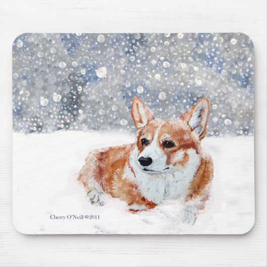WinterCorgi Mousepad (Vorne)