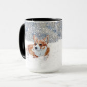 WinterCorgi Tasse (Vorderseite Links)