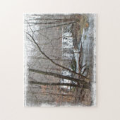 Winterdach vor der Badman Road Puzzle (Vertikal)
