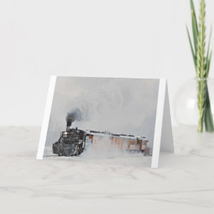 Winterdampf Feiertagskarte
