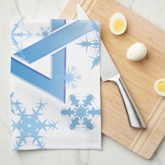 Winterdavid Geschirrtuch (Viertel Falte)