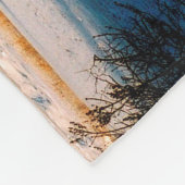 Winterdecke der Mackinac Bridge Fleecedecke (Ecke)