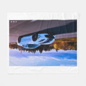 Winterdecke mit weißem Sportwagen Fleecedecke (Vorderseite (Horizontal))