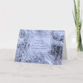 Winterdenken an Sie - schneebedeckte Branchen Karte