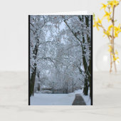 Winterdenken Karte (Gelbe Blume)