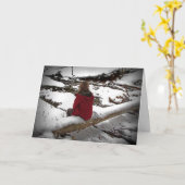 Winterdenken Karte (Gelbe Blume)