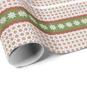 Winterdesign für den Urlaubssnowflake Geschenkpapier (Rolleneckpunkt)