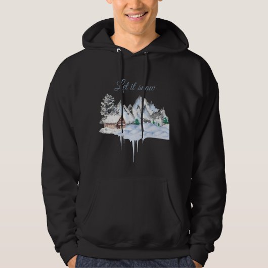 Winterdesign hoodie (Vorderseite)