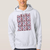 Winterdesign Männermuster Hooded Sweatshirt (Vorderseite)