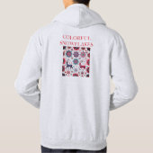 Winterdesign Männermuster Hooded Sweatshirt (Rückseite)