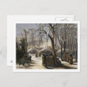 Winterdorf der Minatarres, Teller 26 von Vo Postkarte (Vorne/Hinten)