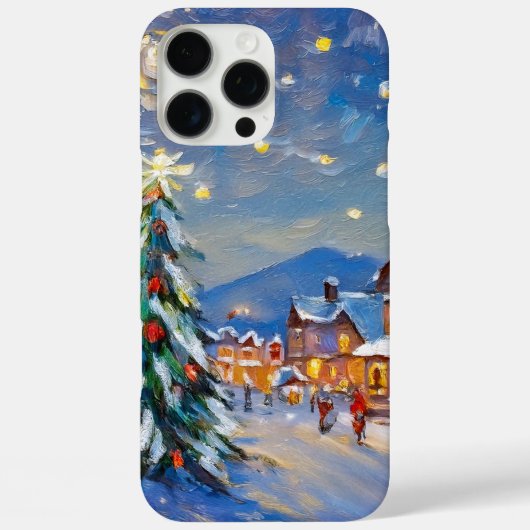 Winterdorf-Feiertag Case-Mate iPhone Hülle (Rückseite)