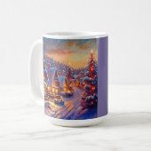 Winterdorf-Feiertag Kaffeetasse (Vorderseite Links)
