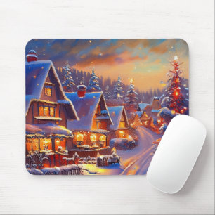 Winterdorf-Feiertag Mousepad