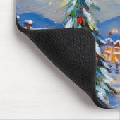 Winterdorf-Feiertag Mousepad (Ecke)