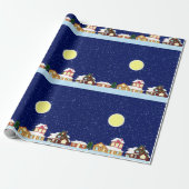 Winterdorf Geschenkpapier (Ungerollt)