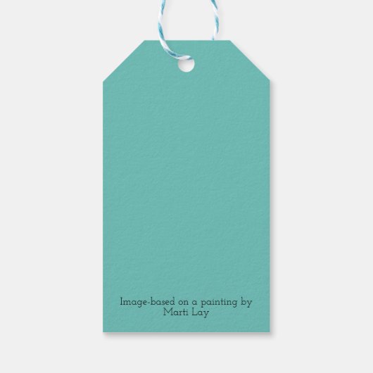 Winterdorf-Geschenktag Geschenkanhänger (Rückseite)