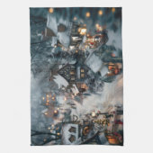 Winterdorf Geschirrtuch (Vertikal)