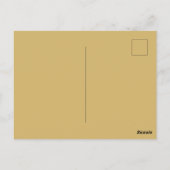 Winterdorf Gold- und Schwarzdesign Postkarte (Rückseite)
