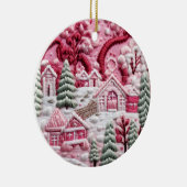 Winterdorf Harmonie Keramik Ornament (Rechts)