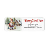 Winterdorf mit Aquarellwein Weihnachtszwerg (Vorne)