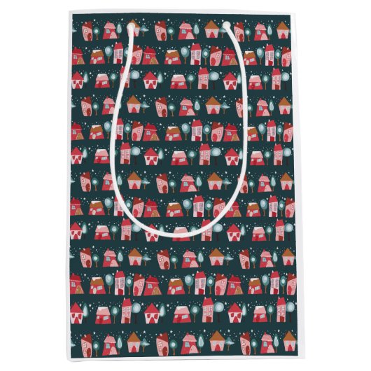 Winterdorf Mittlere Geschenktüte (Vorderseite)