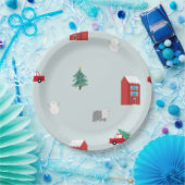 Winterdorf Pappteller (Party)
