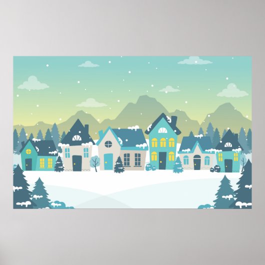 Winterdorf Poster (Vorne)