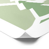 Winterdorf, rote Dachhäuser Sonderposter Poster (Ecke)