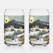 Winterdorf Santa's Sleigh Dosenglas (Links)