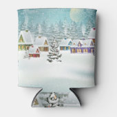 Winterdorf: Schneelandschaft Dosenkühler (Vorderseite)