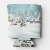 Winterdorf: Schneelandschaft Dosenkühler (Rückseite)