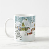 Winterdorf: Schneelandschaft Kaffeetasse (Links)