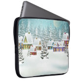 Winterdorf: Schneelandschaft Laptopschutzhülle (Vorne Rechts)