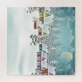 Winterdorf: Schneelandschaft Puzzle (Horizontal)