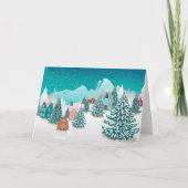 Winterdorf und Erdhuhn Karte (Vorderseite)