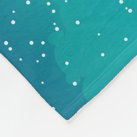 Winterdorf und Grundberg Fleecedecke (Ecke)