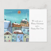 Winterdorf Urlaub Postkarte (Vorderseite)