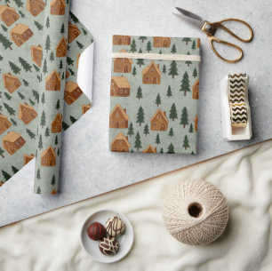 Winterdorf-Wrap-Geschenkpapier Geschenkpapier