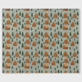 Winterdorf-Wrap-Geschenkpapier Geschenkpapier (Flach)
