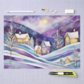 Winterdörfchen Seidenpapier (Handwerk)