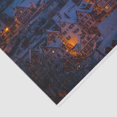 Winterdörfchen Seidenpapier (Ausschnitt)