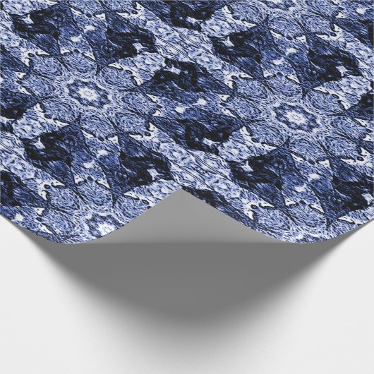 Winterdrachen.... Geschenkpapier (Ecke)