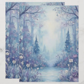 WinterDream Notizpapier (Vorne/Hinten)
