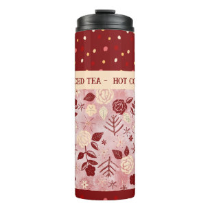Winterdrink Thermaltumbler Blütenblume Rose Thermosbecher